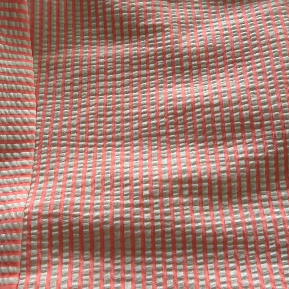 Seea - One Piece - Med - Pink/Coral & White Seersucker - Picture 3 of 7